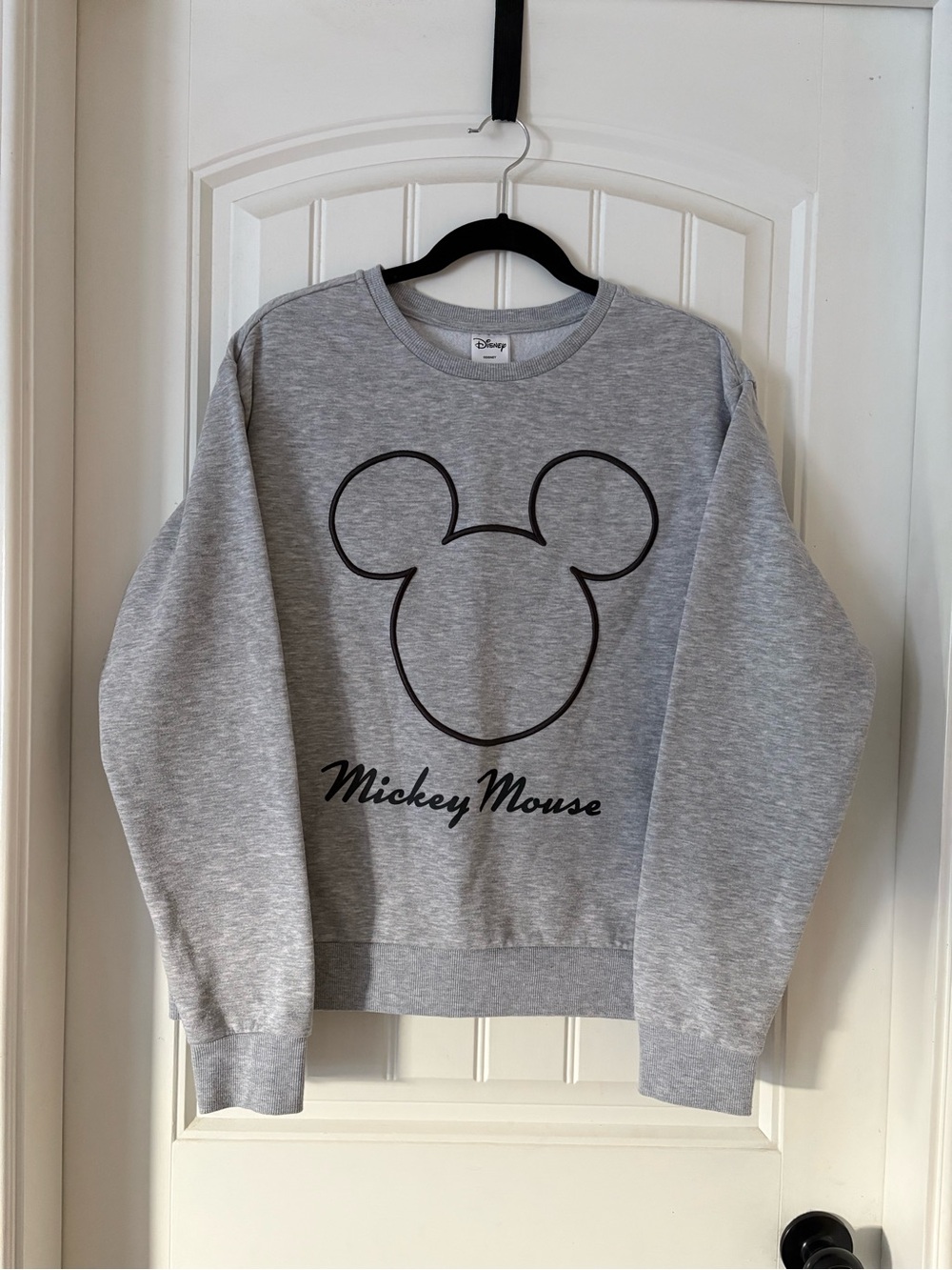 Disney Gray Mickey Mouse Crewneck Sweatshirt